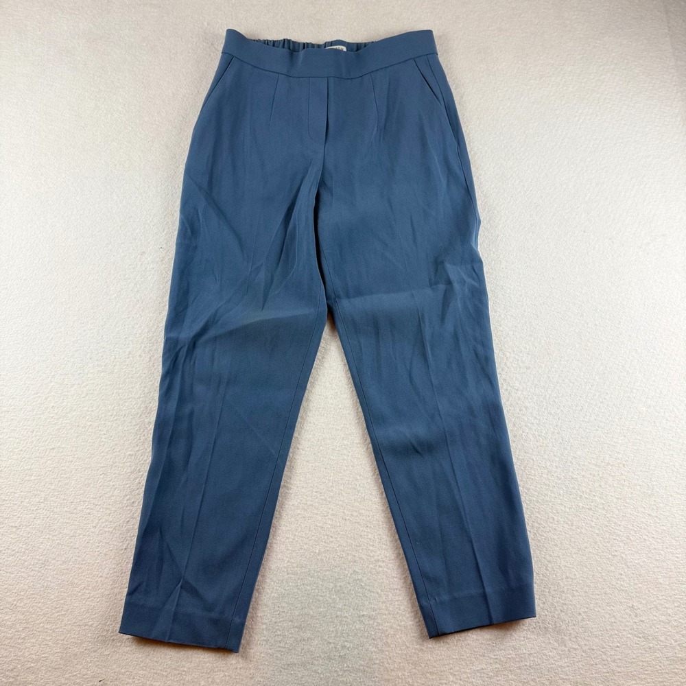 Babaton Cohen Pant Dusty Blue High Waisted Tapered Trousers Size 0